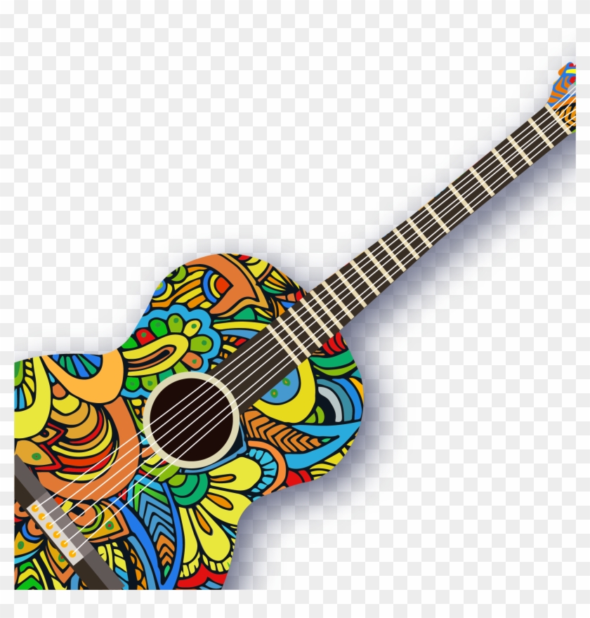 840x880 Ukulele Pattern Creative Guitar Vector Acoustic