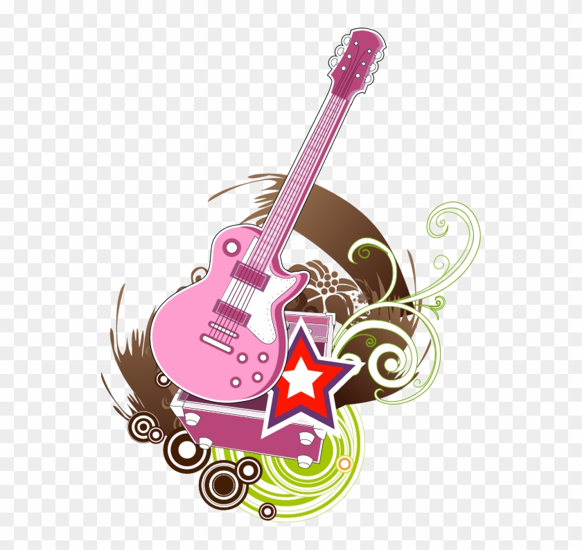 840x794 Guitar, Download, Graphic Design, Pink Png Image