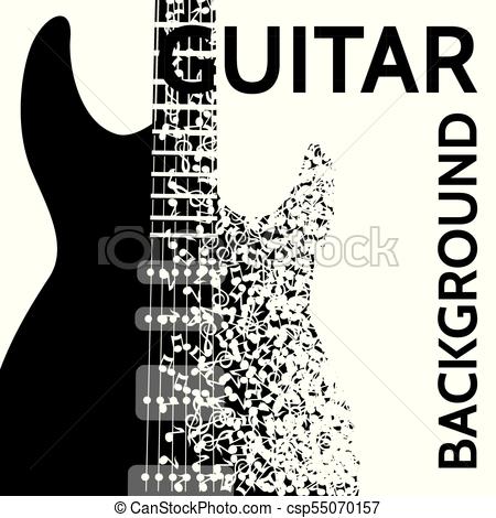 450x470 Resumen, Guitarra, Vector, Plano De Fondo, Notas