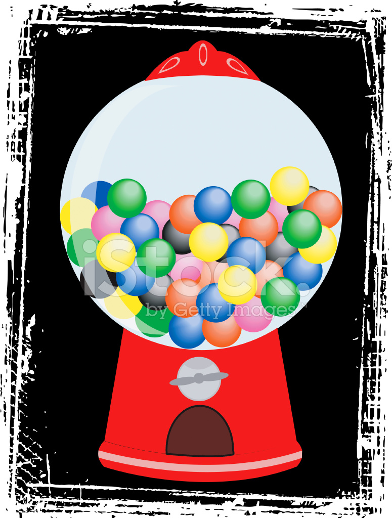 775x1024 Gumball Machine Stock Vector