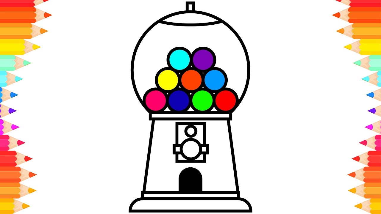 Gumball Machine Vector at Vectorified.com | Collection of Gumball