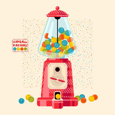 450x450 Candy Gumball Machine Royalty Free Vector Graphics