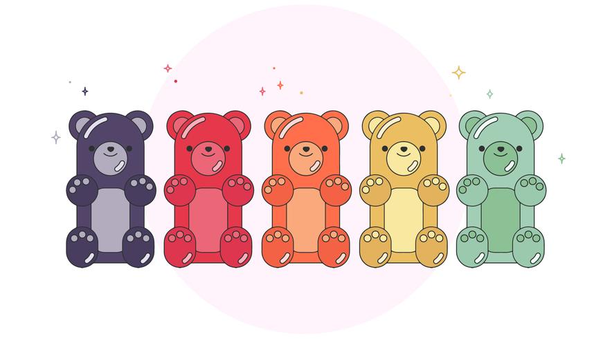 Gummy Bears Vector 871x490 Gummy Bears Vector