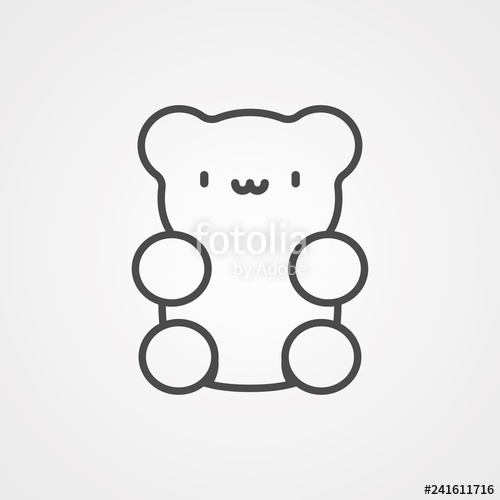 Gummy Bear Vector Icon Sign Symbol Stock Image And Royalty Free 500x500 Gummy Bear Vector Icon Sign Symbol Stock Image And Royalty Free