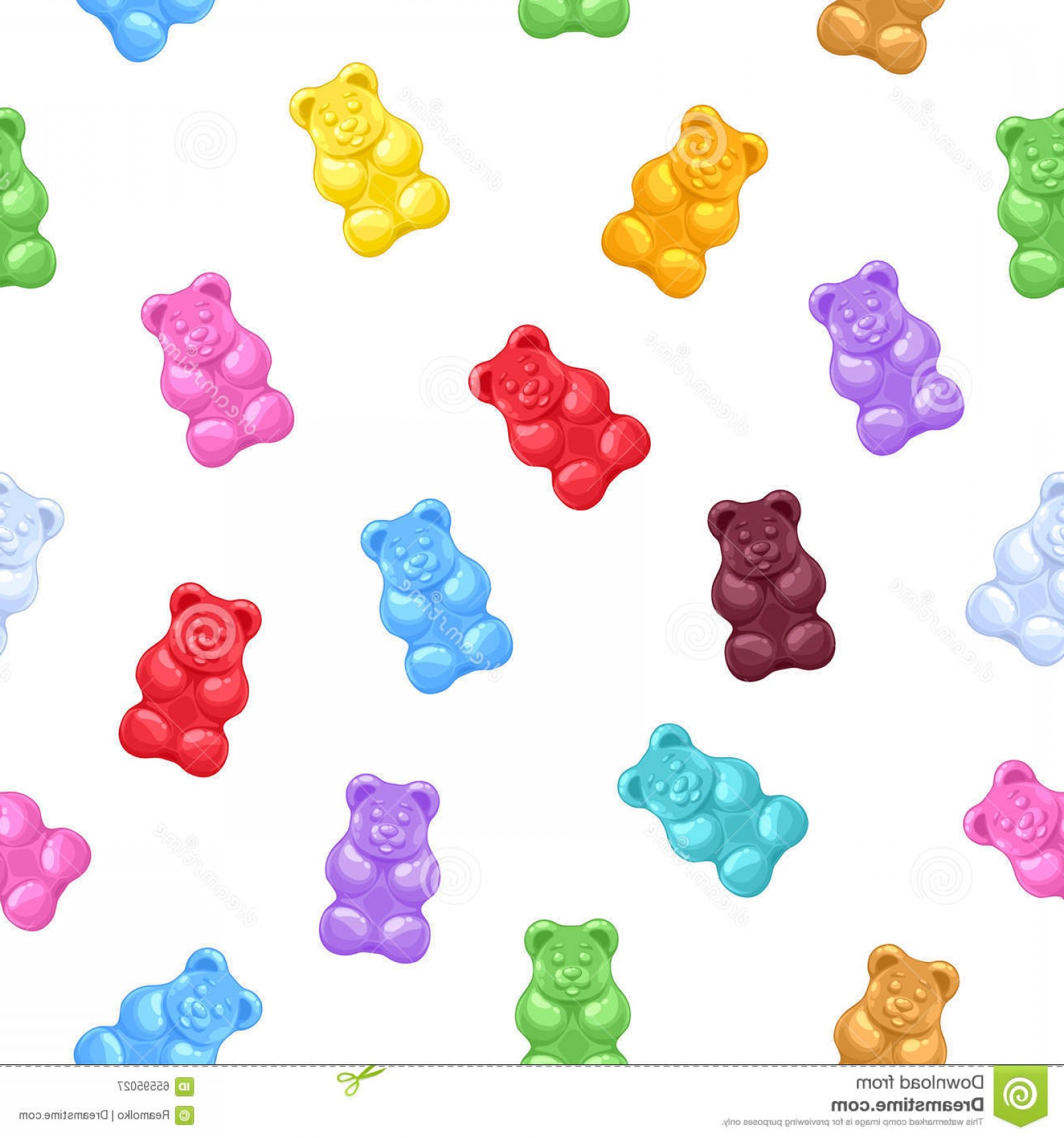 Stock Illustration Seamless Gummy Bears Candies Background 1560x1668 Stock Illustration Seamless Gummy Bears Candies Background