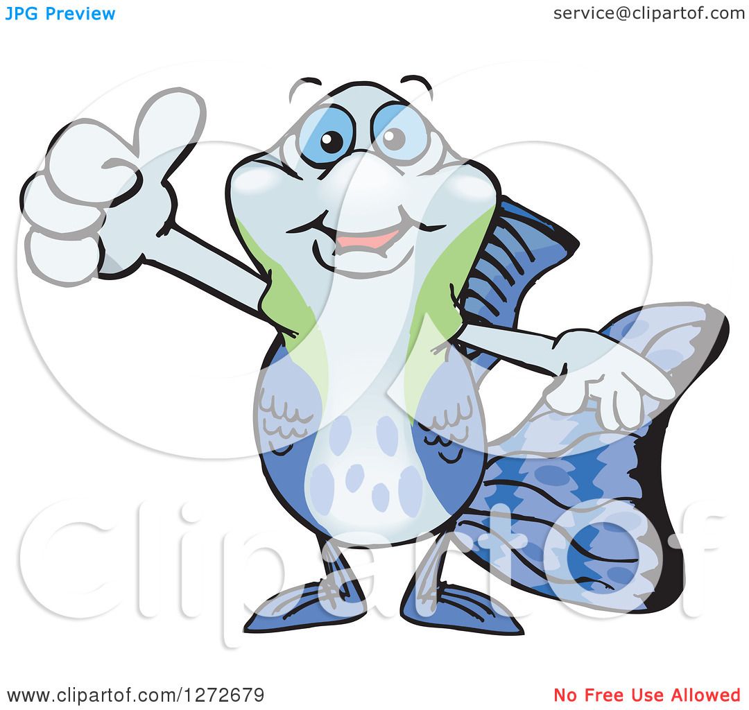 1080x1024 Clipart Of A Happy Guppy Fish Giving A Thumb Up