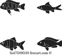 215x194 Free Art Print Of Botia, Clown, Piranha, Cichlid, Hummingbird