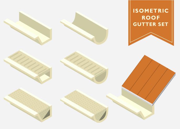 686x490 Isometric Gutter Vector