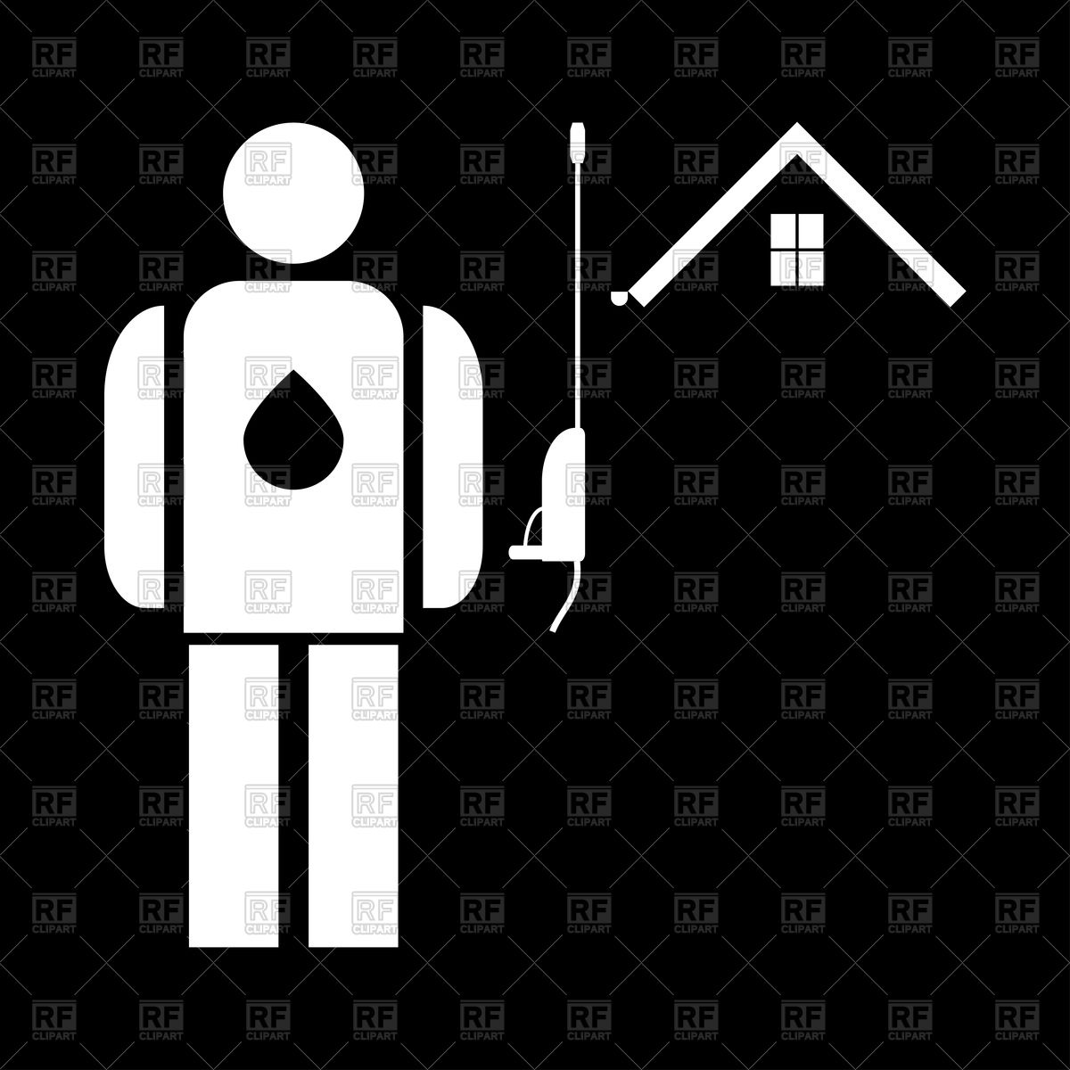 1200x1200 Power Washing And Gutter Cleaning Icon Vector Image Of Icons