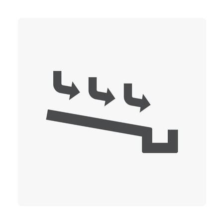 450x450 Rain Gutter Icon On White Royalty Free Vector Graphics