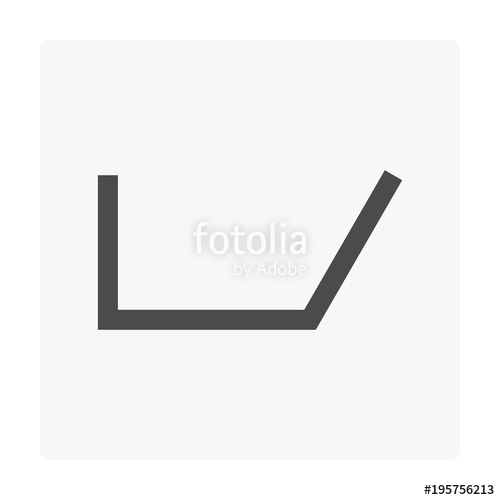 500x500 Gutter Shape Icon Stock Image And Royalty Free Vector