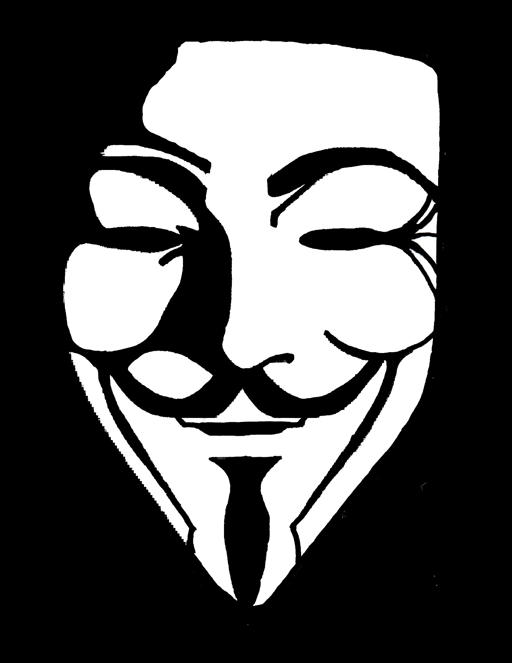 1760x2278 Guy Fawkes Mask Clipart