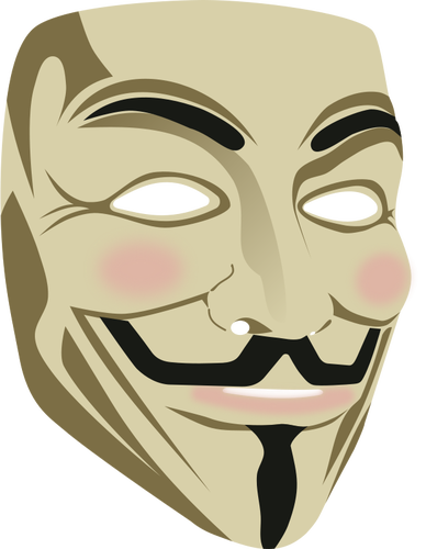 388x500 Guy Fawkes Mask In Vector Image