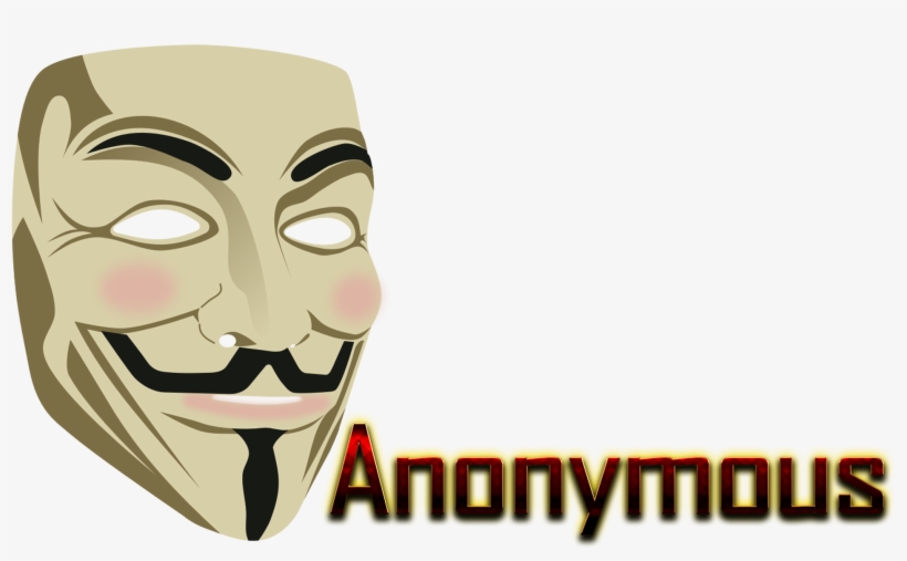 820x507 Anonymous Mask Hd Png Picture Black And White Download