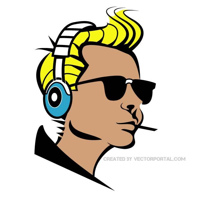 660x660 Blonde Guy Vector Illustration