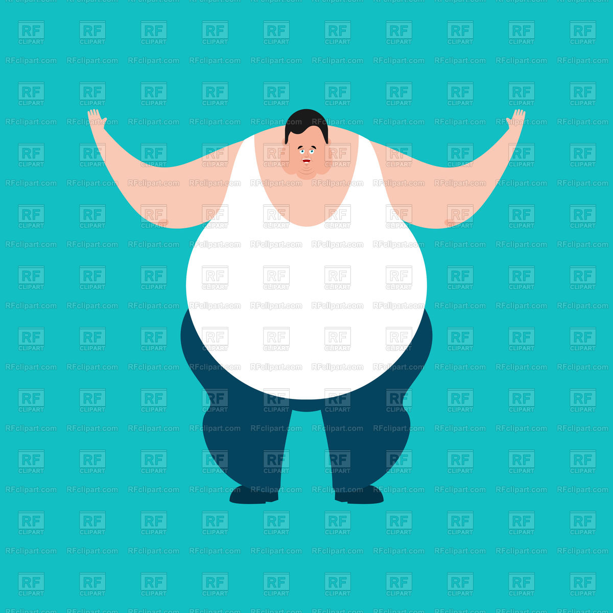 1200x1200 Fat Happy Guy Vector Image Of People Popaukropa
