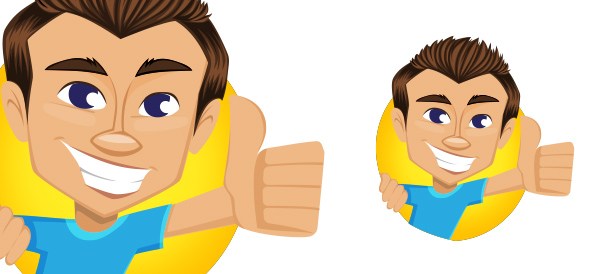 594x274 Vector Thumbs Up Guy