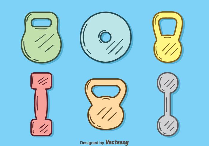 Hand Drawn Gym Equipment Vector 700x490 Hand Drawn Gym Equipment Vector