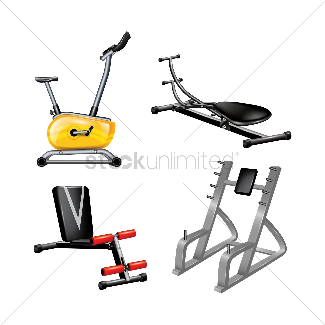 Collection Of Gym Equipment Vector Image 1300x1300 Collection Of Gym Equipment Vector Image