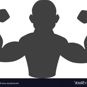 300x300 Photostock Vector Bodybuilder Muscle Flex Arms Vector Illustration