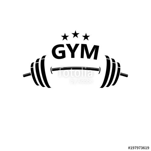 500x500 Gym Logo Vector Stock Image And Royalty Free Vector