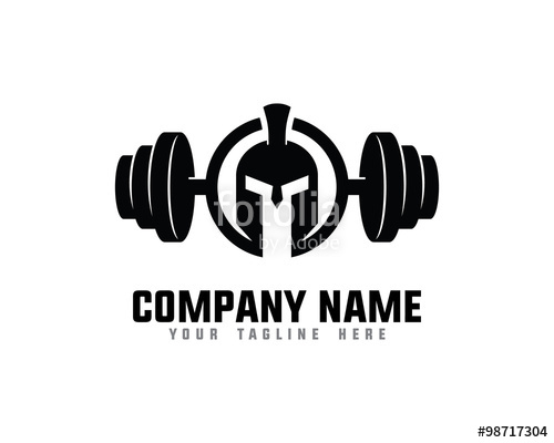 500x400 Spartan Fitness And Gym Logo Stock Image And Royalty Free Vector