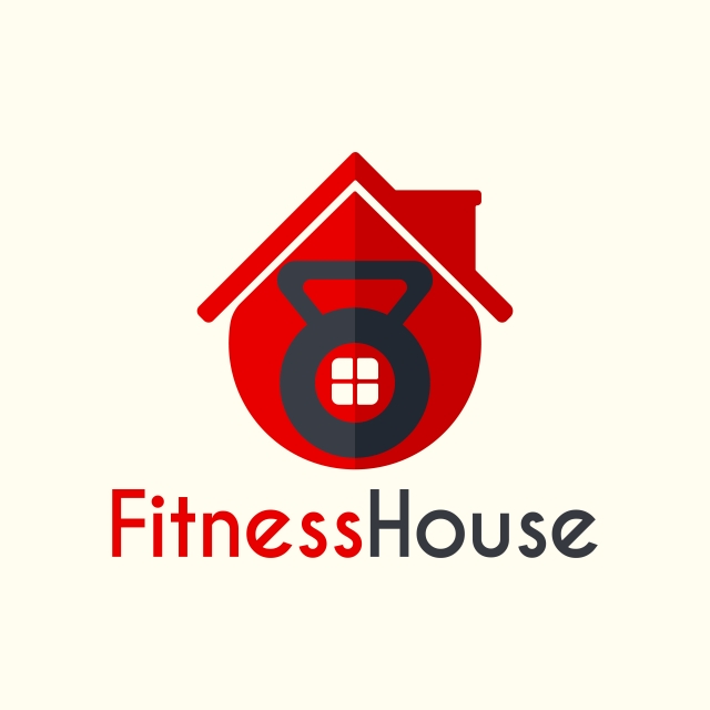 640x640 Vector Fitness Home Gym Logo Design Template Template For Free