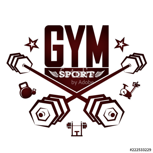 500x500 Gym Silhouette Design Stock Image And Royalty Free Vector