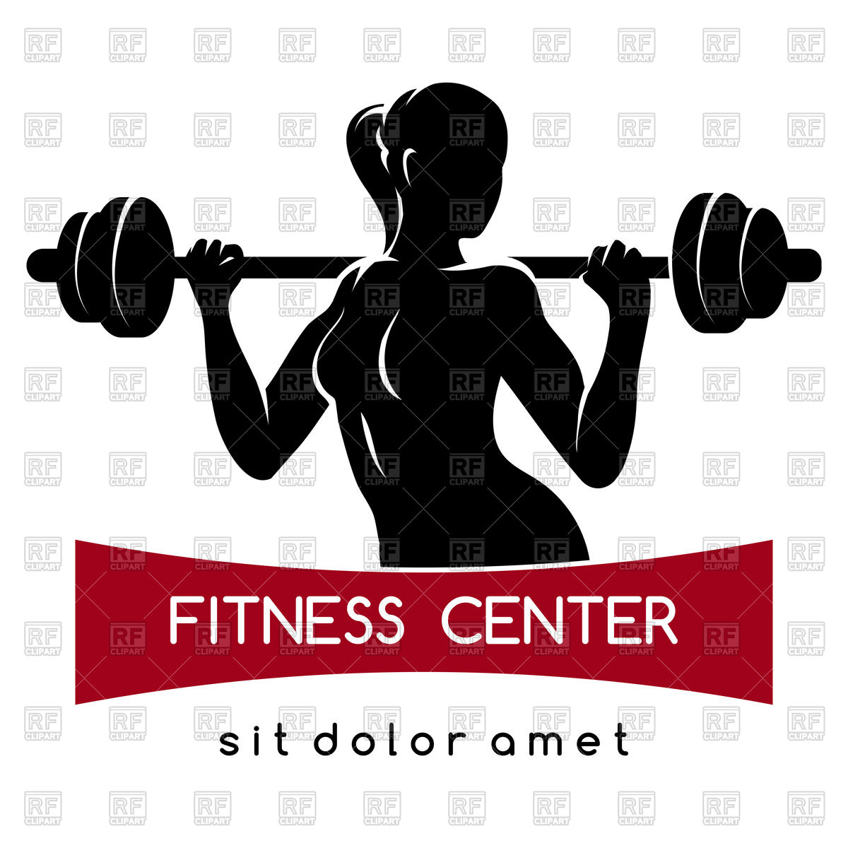 1200x1200 Fitness Center Or Gym Emblem
