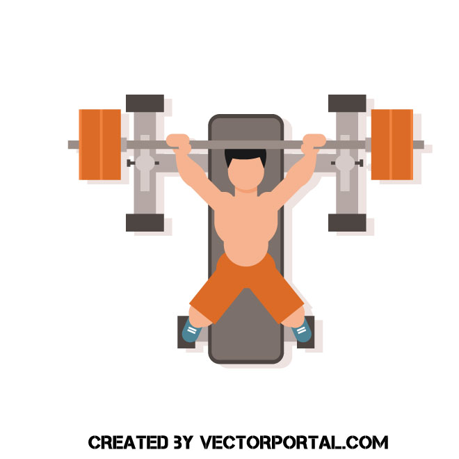 660x660 Bodybuilder In A Gym Vector Image