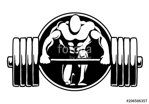 500x350 Bodybuilding Logo Fitness Gym, Vector, Logo, Design Stock Image