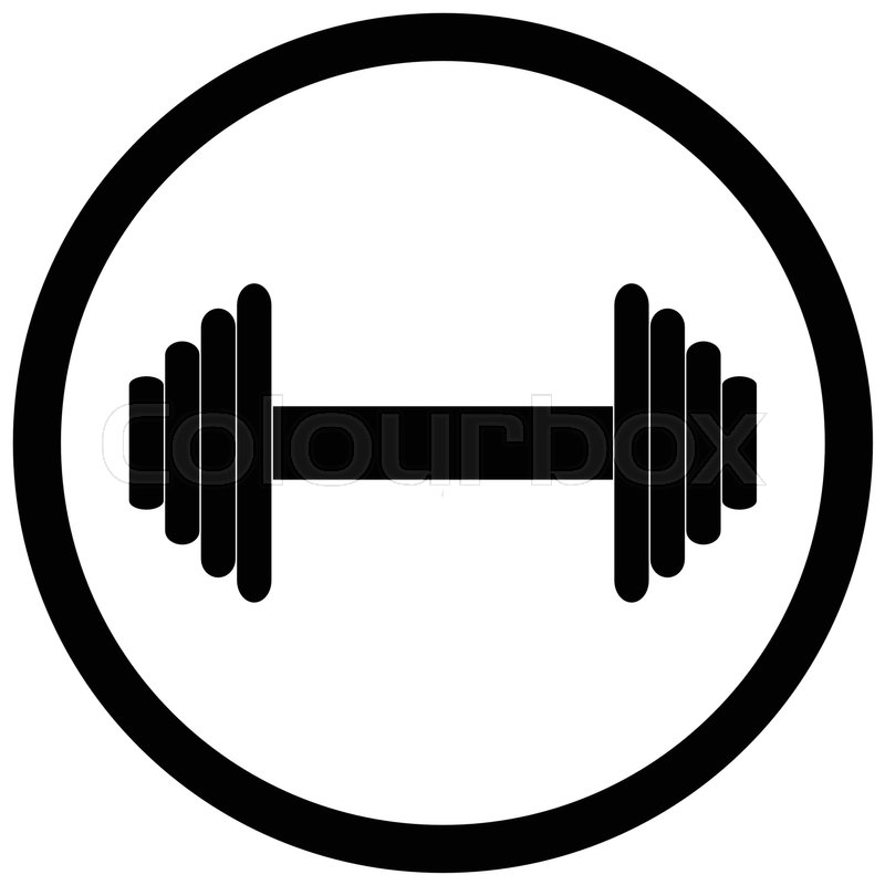 800x800 Dumbbell Black Icon Weight Lifting, Stock Vector Colourbox