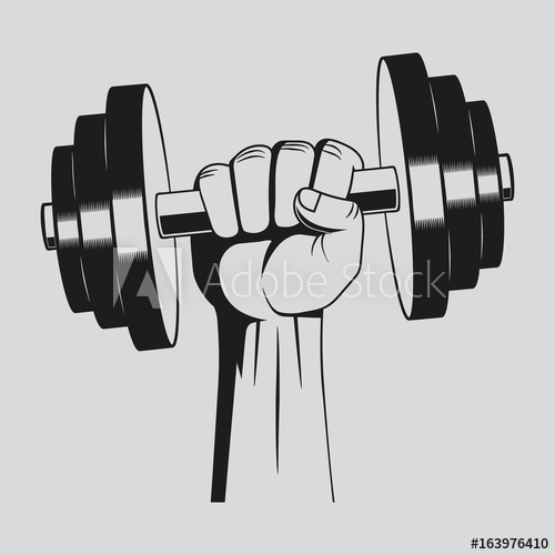 500x500 Dumbbell Gym Vector Art