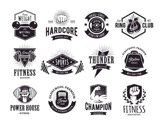626x487 Fitness Logo Template Design Vector Free Download Gym Templates