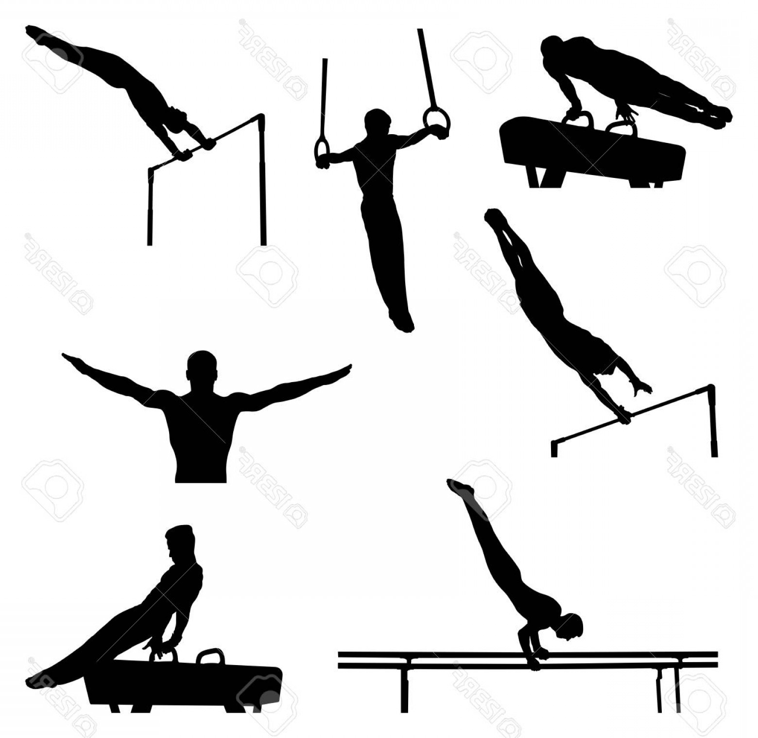 1560x1518 Gymnast Silhouette Vector Art Savoyuptown