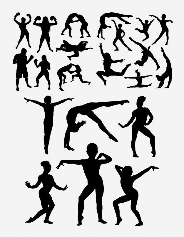 Download Gymnastics Silhouette Vector at Vectorified.com ...