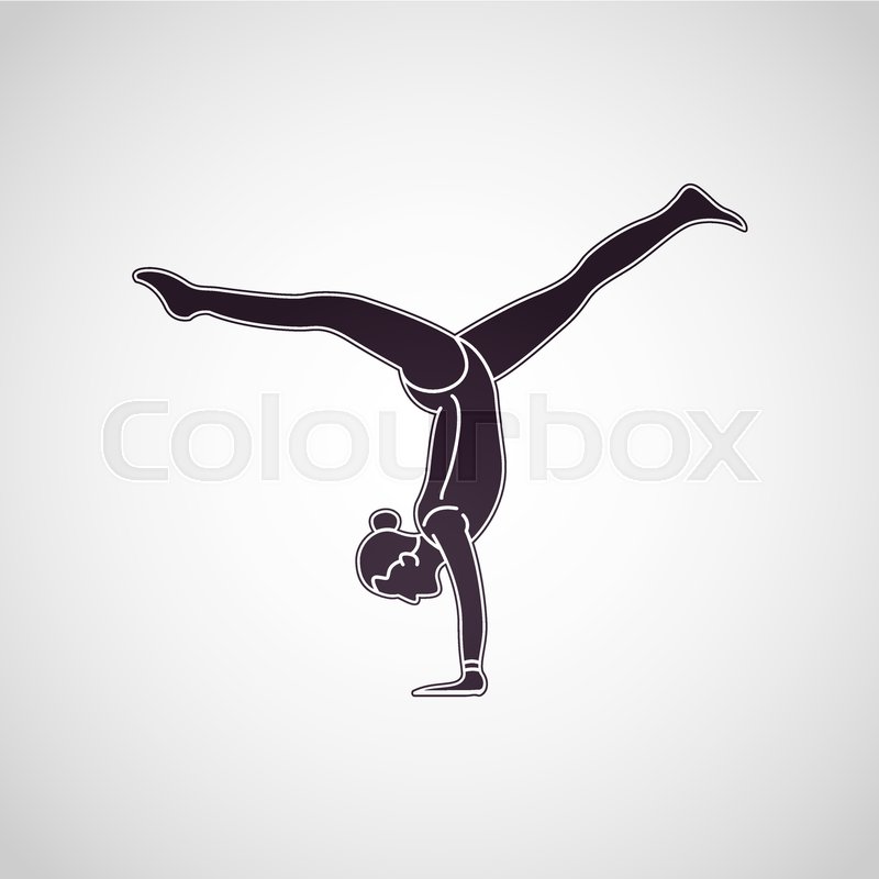 800x800 Gymnastics Vector Logo Icon Stock Vector Colourbox