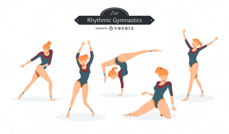 900x529 Gymnastics Vector Set