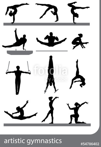 343x500 Artistic Gymnastics, Vector Stock Image And Royalty Free Vector