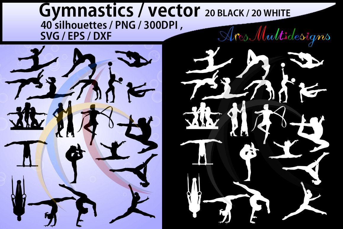 1158x772 Gymnastics Silhouette Gymnastics Clipart Silhouette