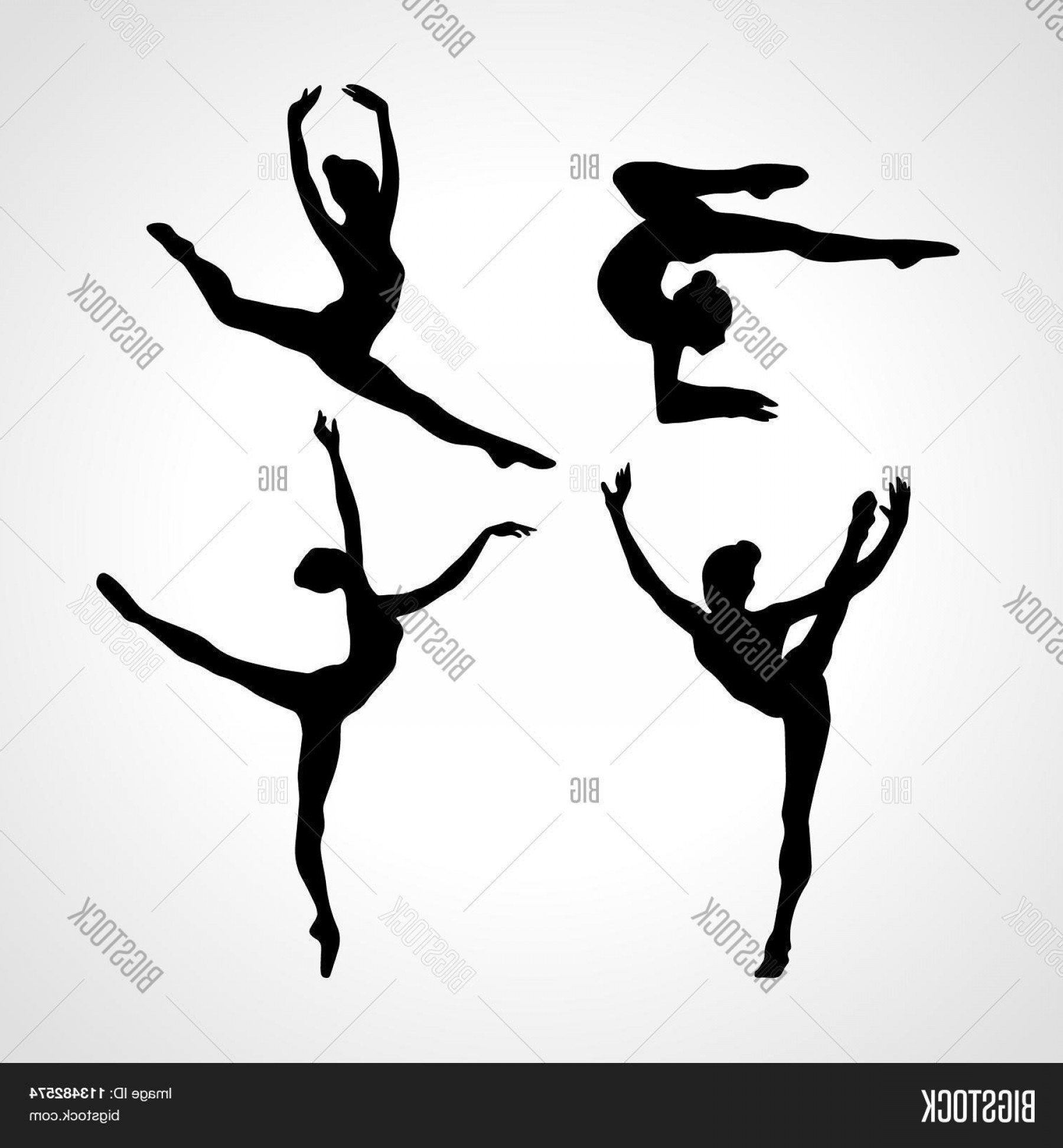 1800x1944 Stock Vector Silhouettes Of Gymnastic Girls Art Gymnastics Vector