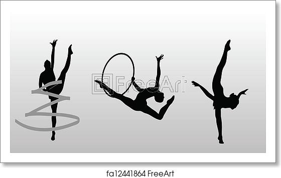 560x355 Free Art Print Of Rhythmic Gymnastics Vector Rhythmic Gymnastics