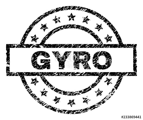 500x419 Gyro Stamp Seal Watermark With Distress Style Designed