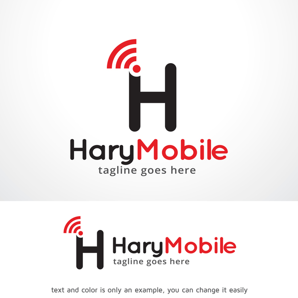 600x600 Letter H Mobile Logo Vector