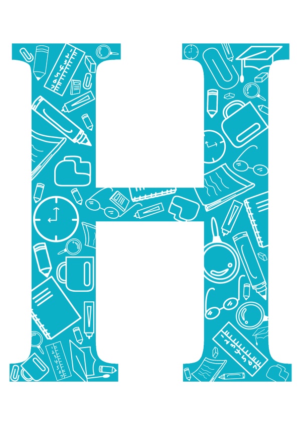 600x849 Education Elements With H Vector Material Free Download