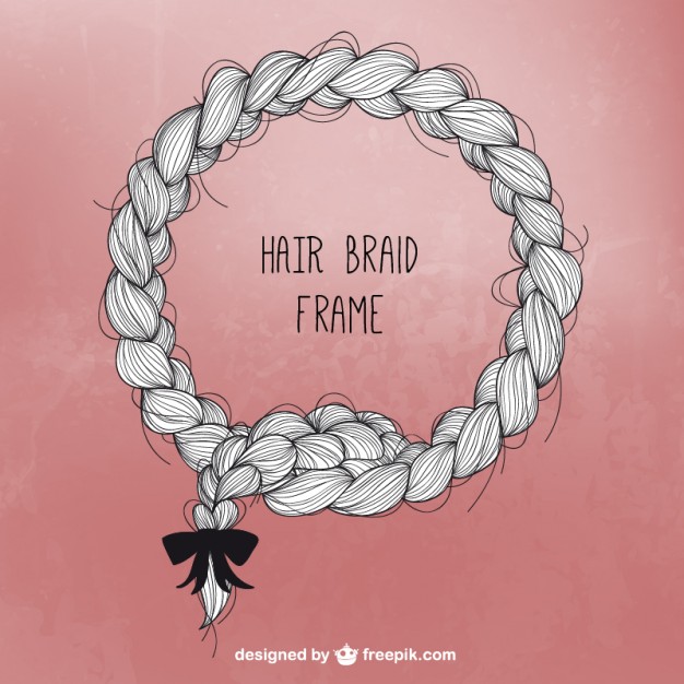 Hair Braids Vector At Collection Of Hair Braids Vector Free For Personal Use 