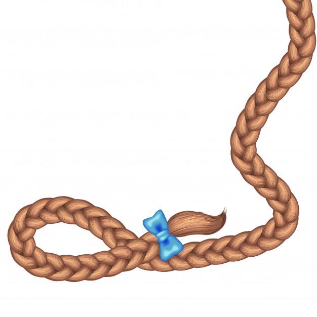 Braid Hair And Blue Bow Vector Premium Download 626x626 Braid Hair And Blue Bow Vector Premium Download
