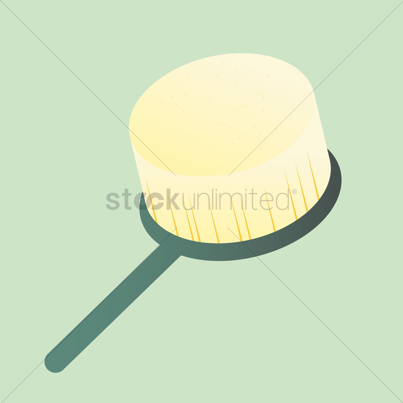 Hair Brush Vector Image 1300x1300 Hair Brush Vector Image