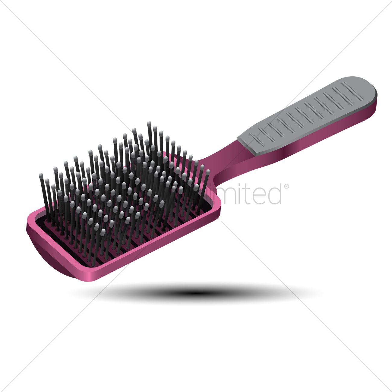 Hair Brush Vector Image 1300x1300 Hair Brush Vector Image