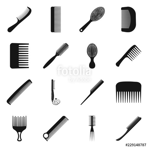 Vector Design Of Brush And Hair Symbol Collection Of Brush 500x500 Vector Design Of Brush And Hair Symbol Collection Of Brush